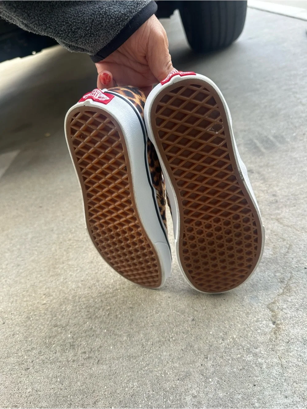 Vans Women’s Leopard Print Slip-On Sneakers - Canvas Size 7